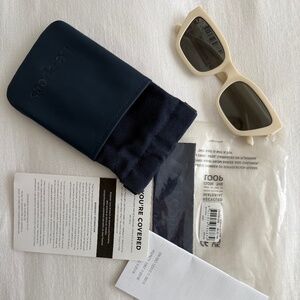 Le Specs Ivory BIO - TRON Cat Eye Sunglasses